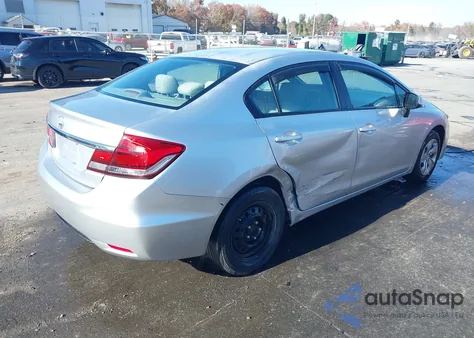 2013 Honda Civic Lx z USA, uszkodzony, nr VIN 2HGFB2F54DH593707